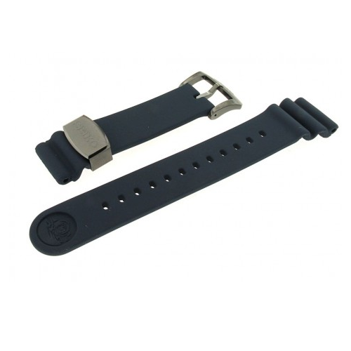 Cinturino Seiko originale R02F014N0 in caucciù blu per Seiko - Turtle - Samurai - 5 Sports - ansa 22 mm-2b Gioielli