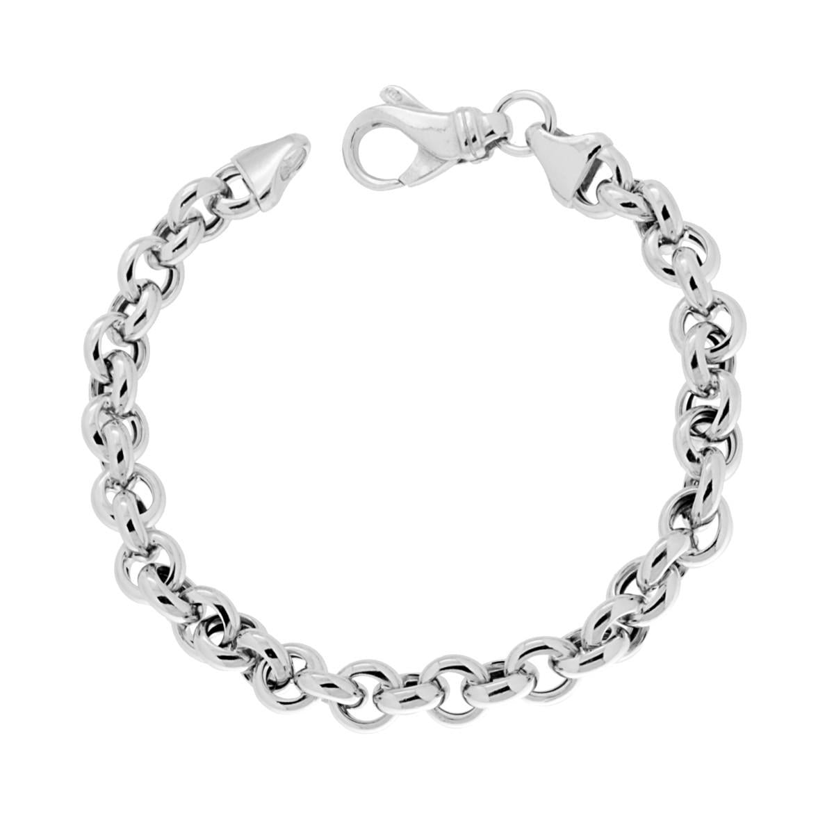 Bracciale argento catena rolò donna-2b Gioielli