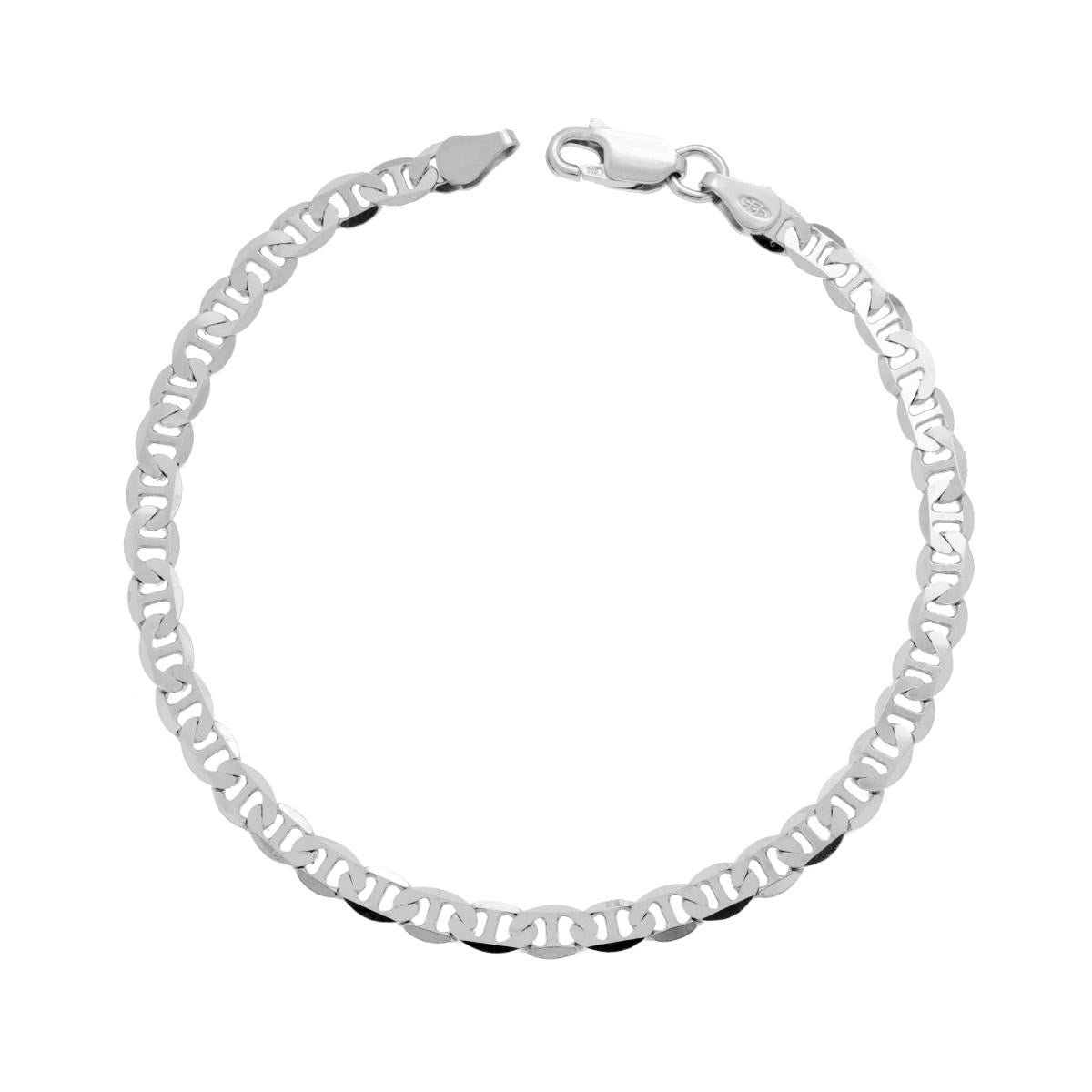 Bracciale argento catena traversino uomo-2b Gioielli