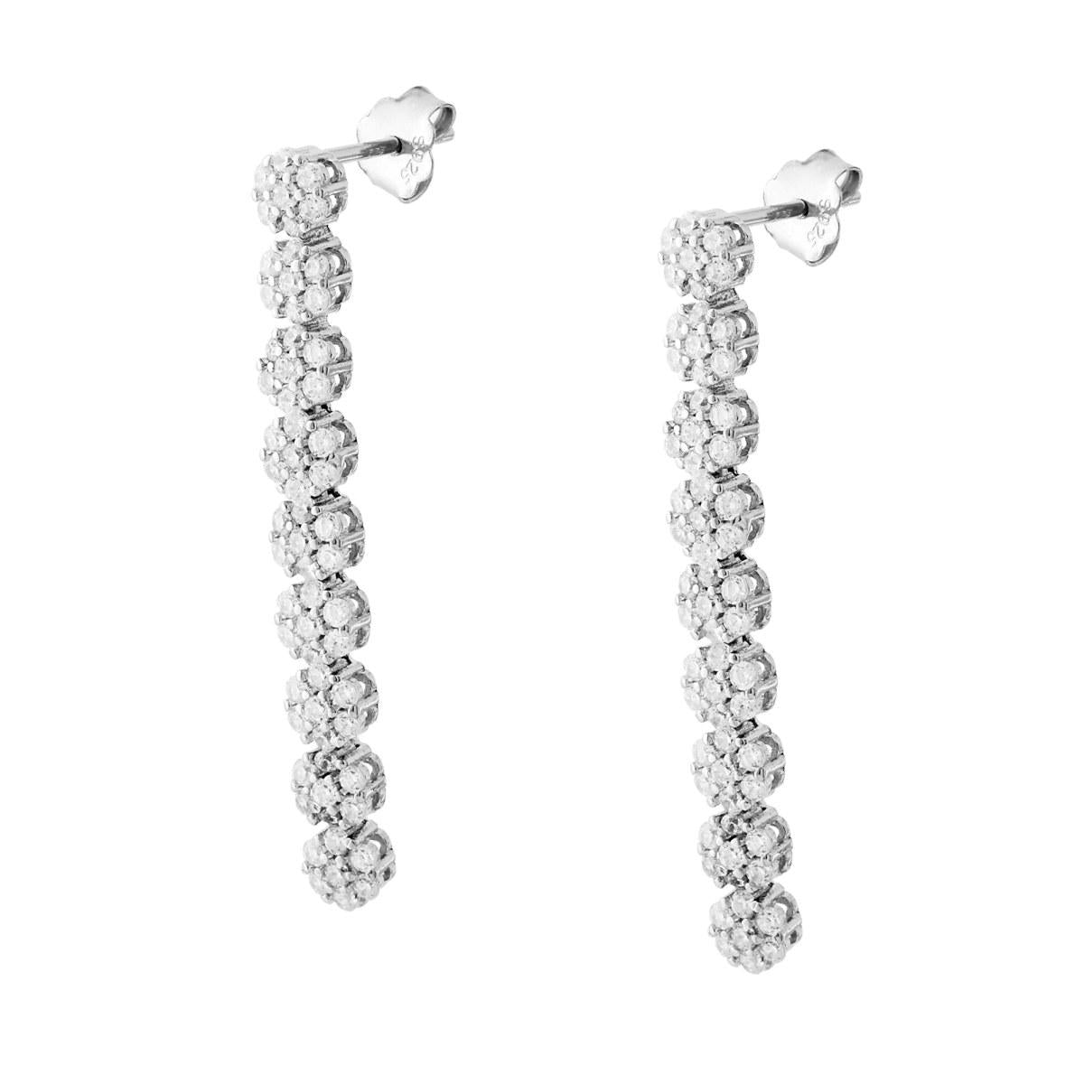 Orecchini argento fiori donna-2b Gioielli