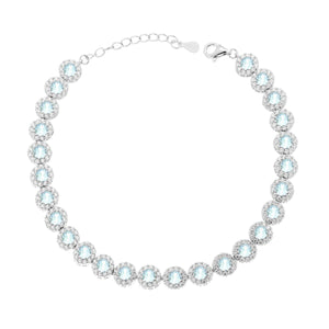 Bracciale argento Tennis acquamarina donna-2b Gioielli