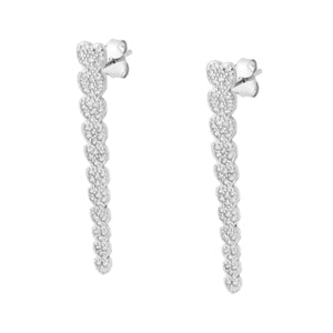 Orecchini argento lunghi cuori donna-2b Gioielli