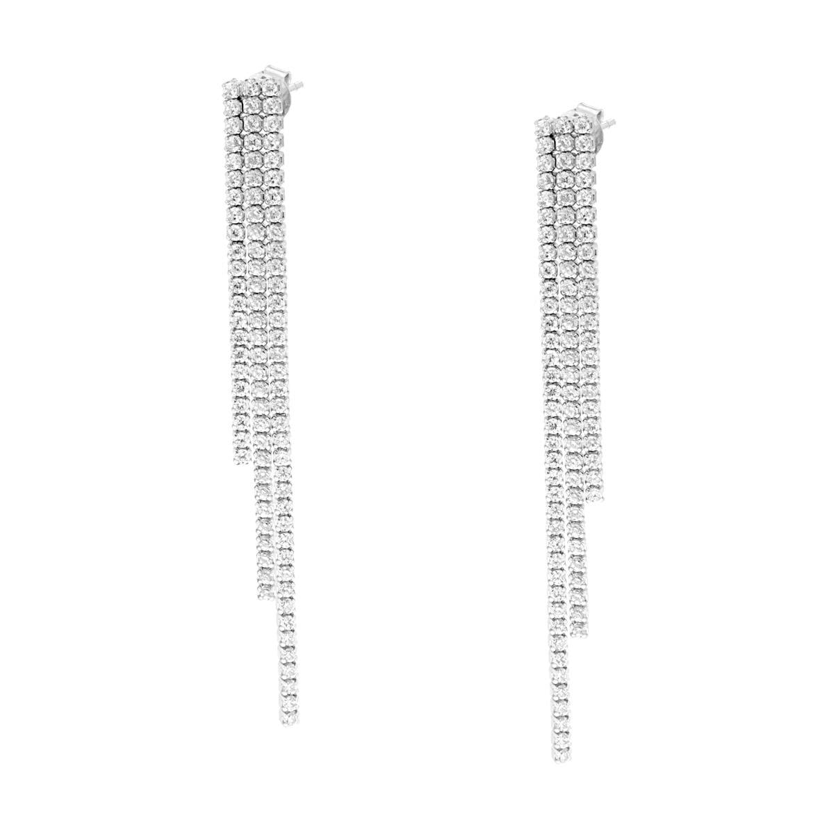 Orecchini argento triplo filo donna-2b Gioielli