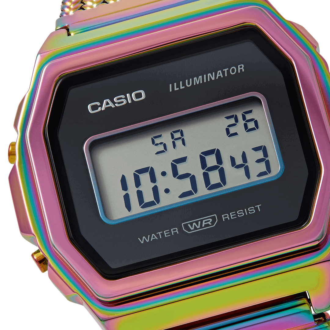 Orologio Casio Vintage A1000PRW-1ER Pink Rainbow Limited Edition-2b Gioielli