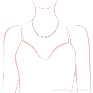 Collana argento catena martellata donna-2b Gioielli