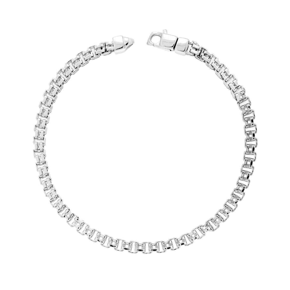 Bracciale argento catena diamantata donna-2b Gioielli