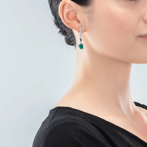 Orecchini Coeur de Lion Geocube 4509210500 Green donna-2b Gioielli
