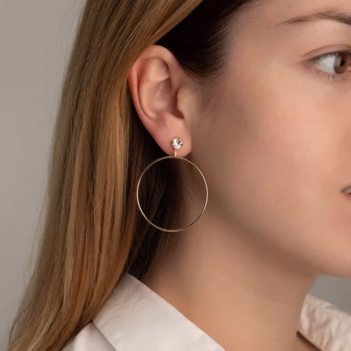 Orecchini Victoria Cruz Hoop A3542-35T argento donna-2b Gioielli