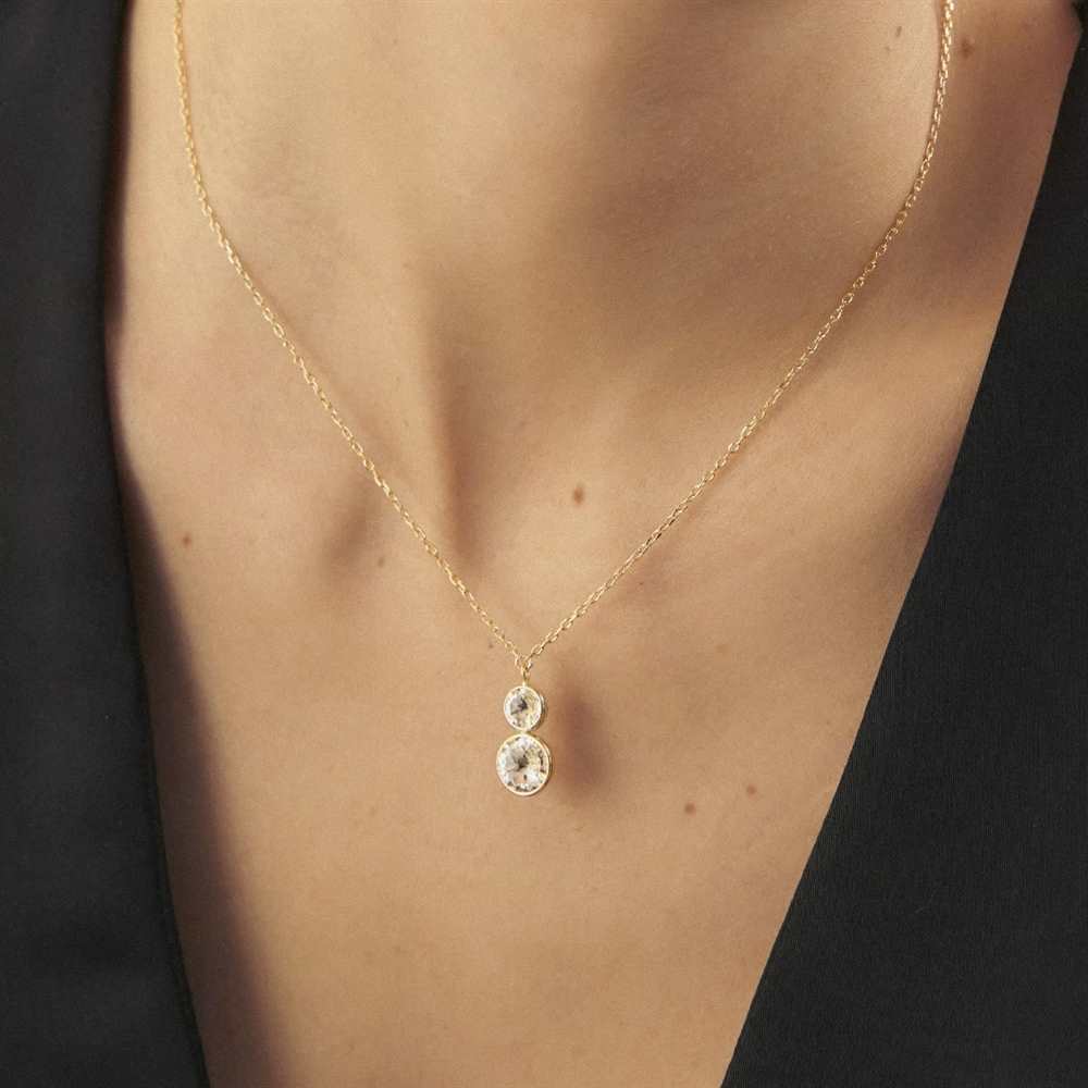 Collana Victoria Cruz Basic A4222-07DG argento donna-2b Gioielli