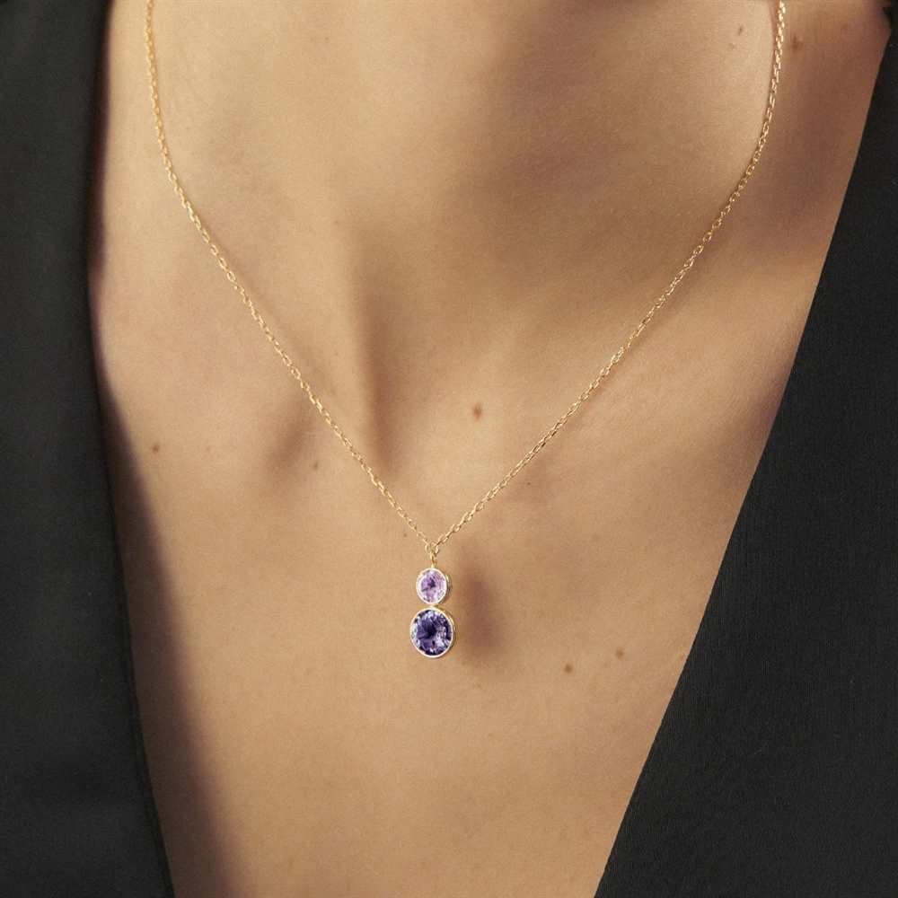 Collana Victoria Cruz Basic A4222-12DG argento donna-2b Gioielli