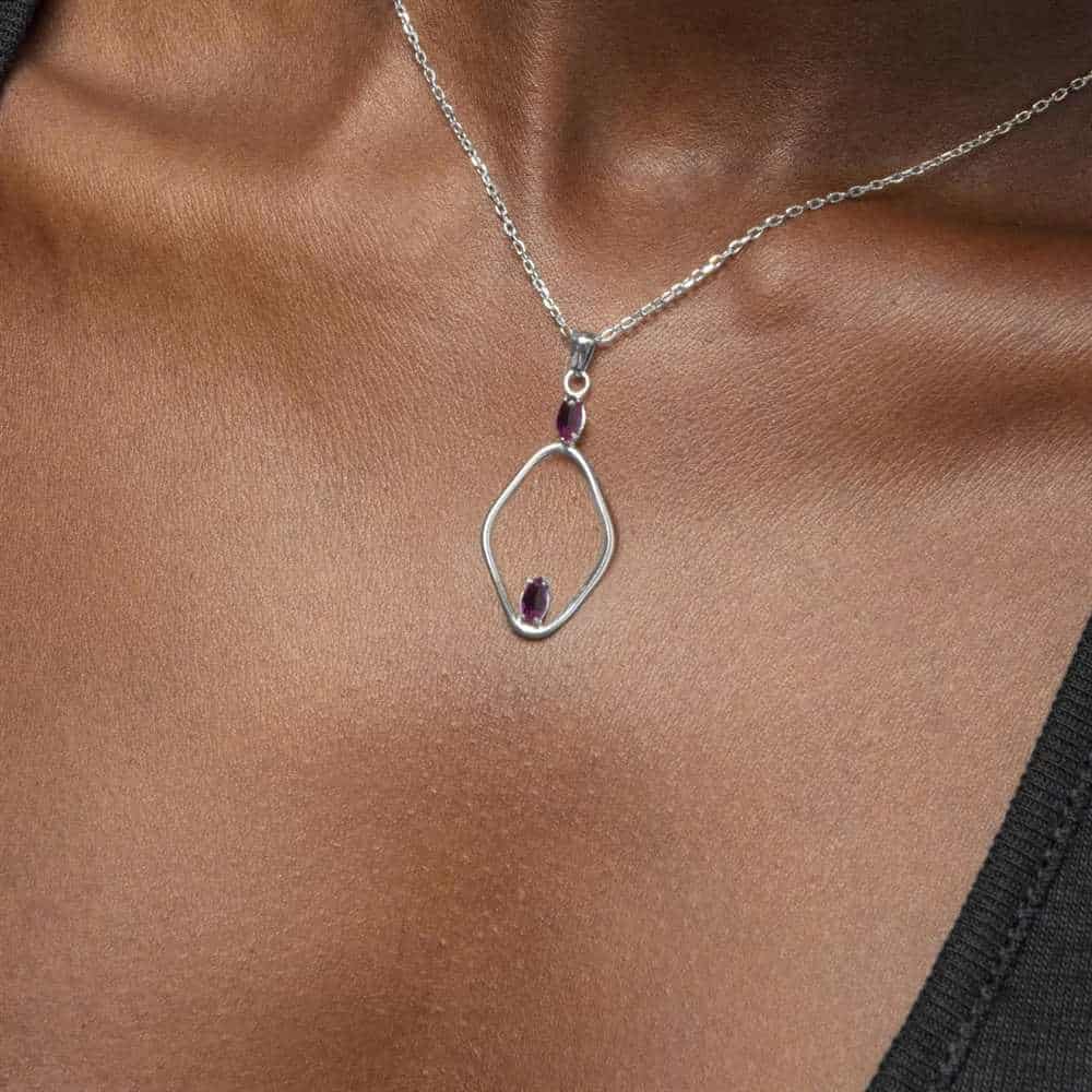 Collana Victoria Cruz Etnia A4289-11HG argento donna-2b Gioielli