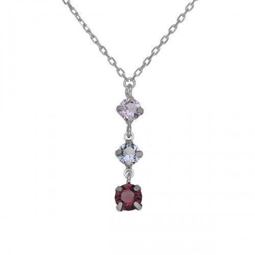 Collana Victoria Cruz Velvet A4326-MHG argento donna-2b Gioielli