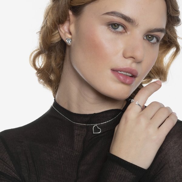Collana Victoria Cruz A4435-HG argento donna-2b Gioielli