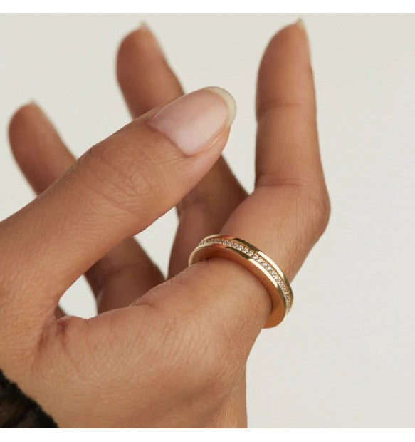 Anello PdPaola AN01-630-14 Essentials Infinity donna argento-2b Gioielli