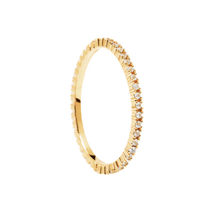 Anello PdPaola AN01-347-14 White Essential misura 14 argento placcato oro 18 Kt-2b Gioielli