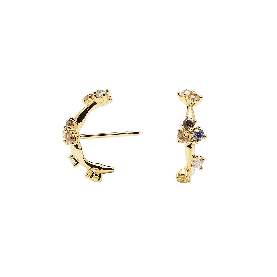 Orecchini PdPaola AR01-290-U Five Zoe in argento 925 placcato oro 18 Kt-2b Gioielli