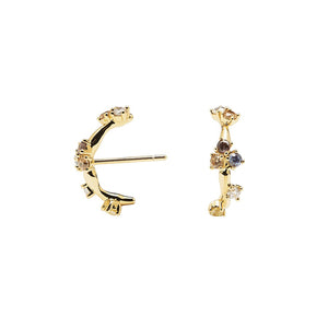 Orecchini PdPaola AR01-290-U Five Zoe in argento 925 placcato oro 18 Kt-2b Gioielli