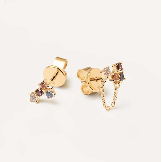 Orecchini PdPaola AR01-295-U Five Fox in argento 925 placcato oro 18 Kt-2b Gioielli