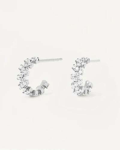 Orecchini PdPaola AR02-578-U Essentials Little Crown donna argento-2b Gioielli