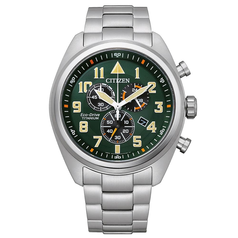 Orologio Citizen Super Titanio AT2480-81X cronografo uomo 43 mm-2b Gioielli