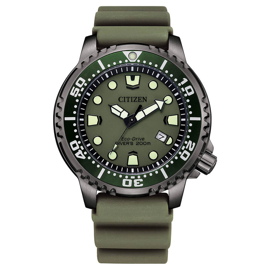 Orologio Citizen Promaster BN0157-11X Diver verde uomo 44 mm-2b Gioielli