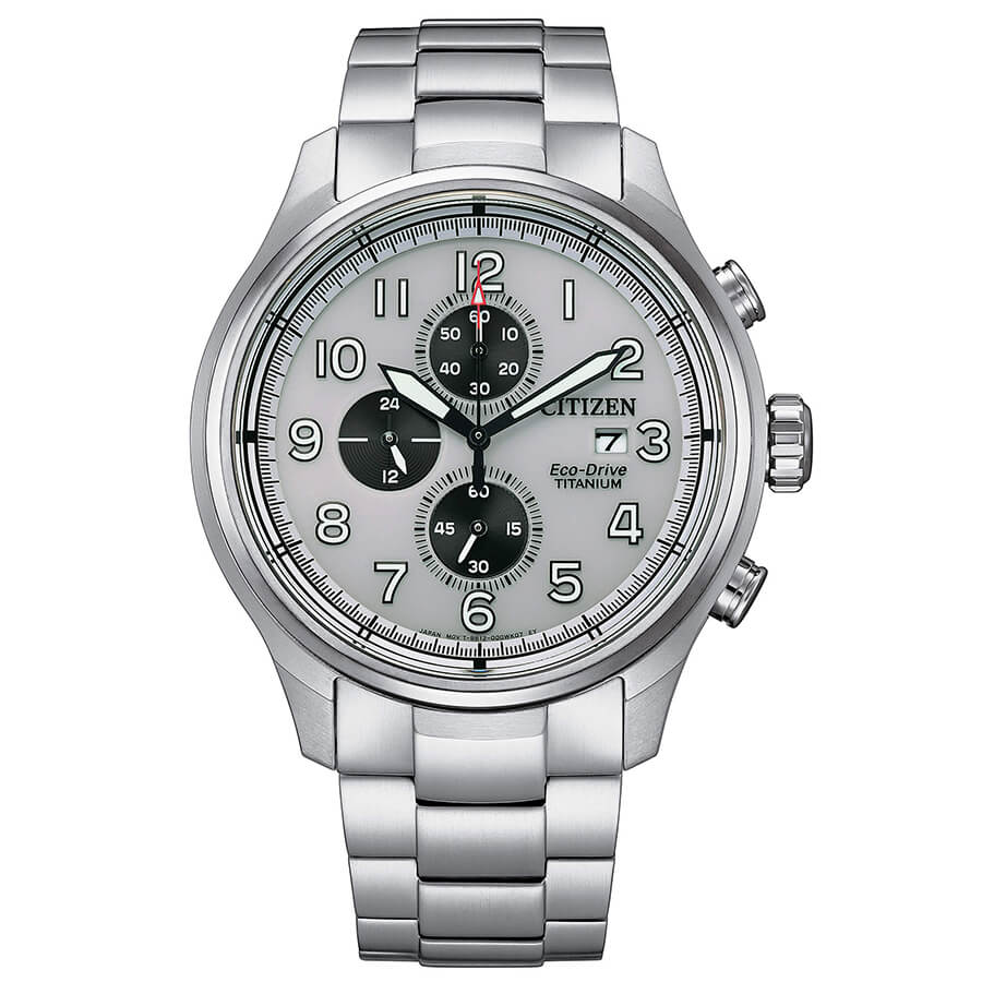 Orologio Citizen Crono Super Titanio CA0810-88A cronografo bianco uomo-2b Gioielli