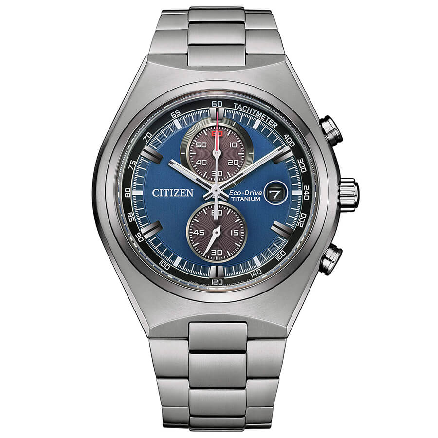 Orologio Citizen Crono Super Titanio CA7090-87L cronografo blu uomo-2b Gioielli