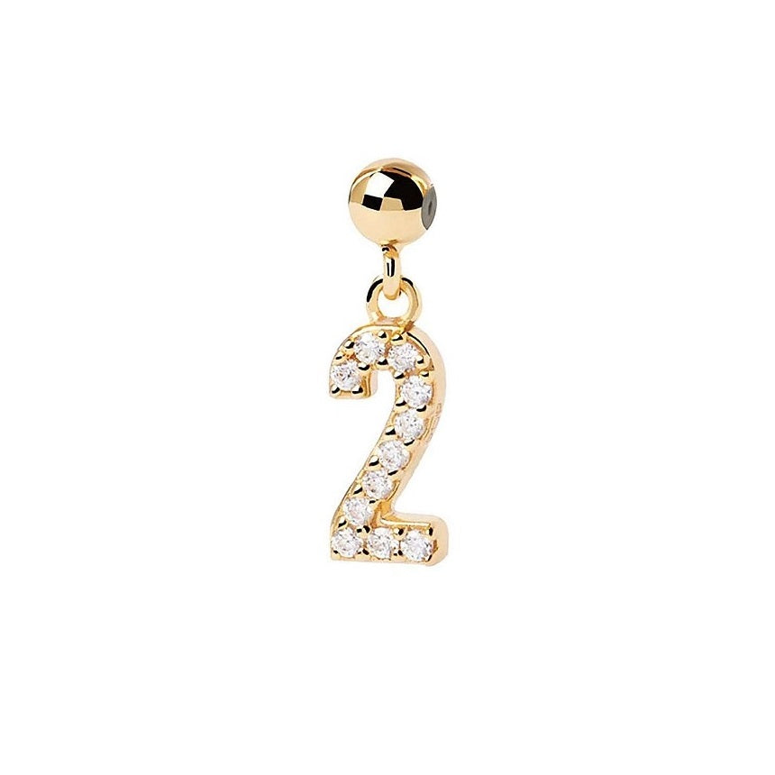 Passante Pdpaola Charms CH01-008-U Numero 2 donna-2b Gioielli