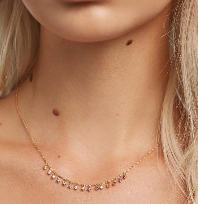 Collana PdPaola CO01-192-U Five Willow in argento 925 placcato oro 18 Kt-2b Gioielli