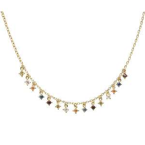 Collana PdPaola CO01-192-U Five Willow in argento 925 placcato oro 18 Kt-2b Gioielli