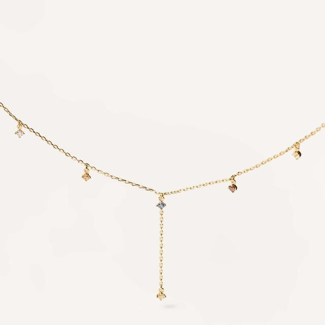 Collana PdPaola CO01-194-U Five Mana in argento 925 placcato oro 18 Kt-2b Gioielli