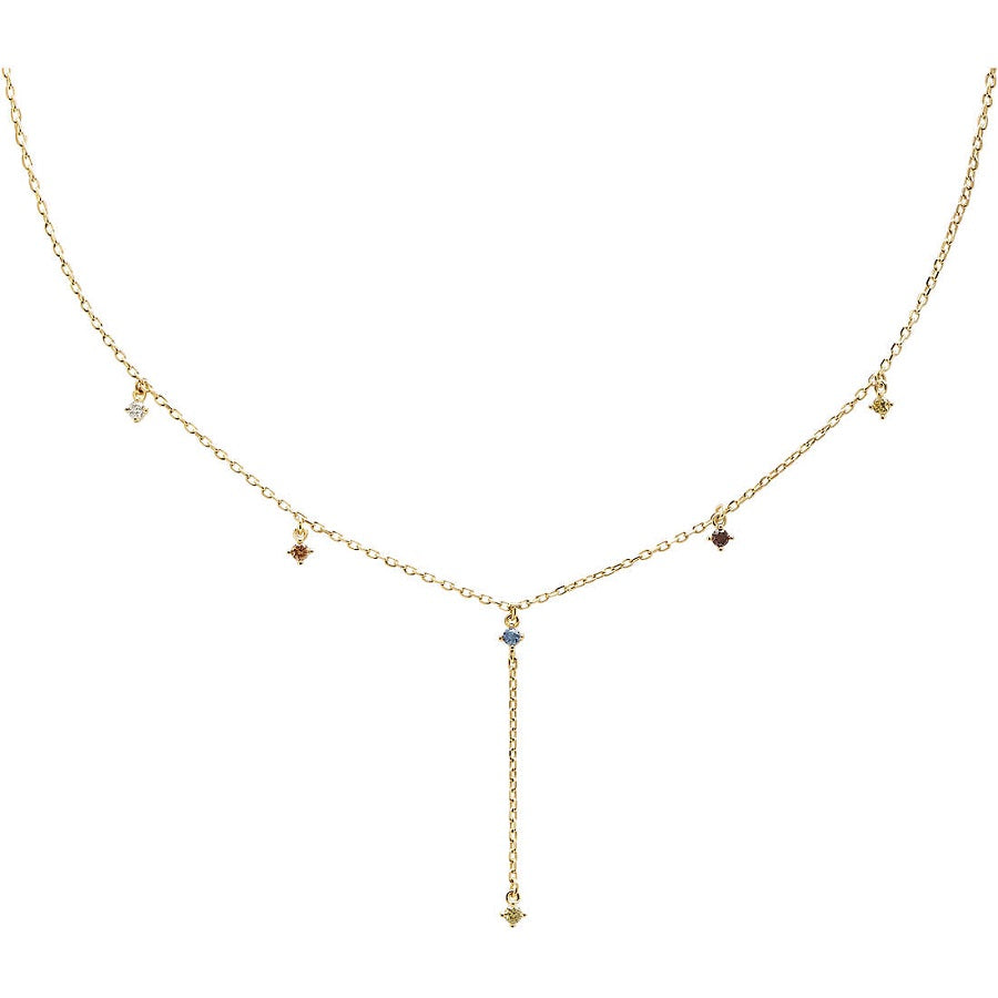Collana PdPaola CO01-194-U Five Mana in argento 925 placcato oro 18 Kt-2b Gioielli