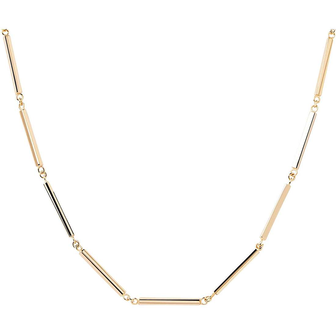 Collana PdPaola CO01-465-U Essentials Bar argento donna-2b Gioielli