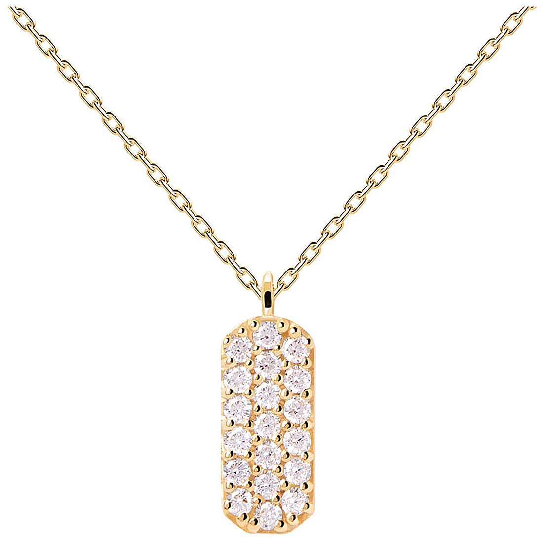 Collana PdPaola CO01-483-U Essentials Icy argento donna-2b Gioielli