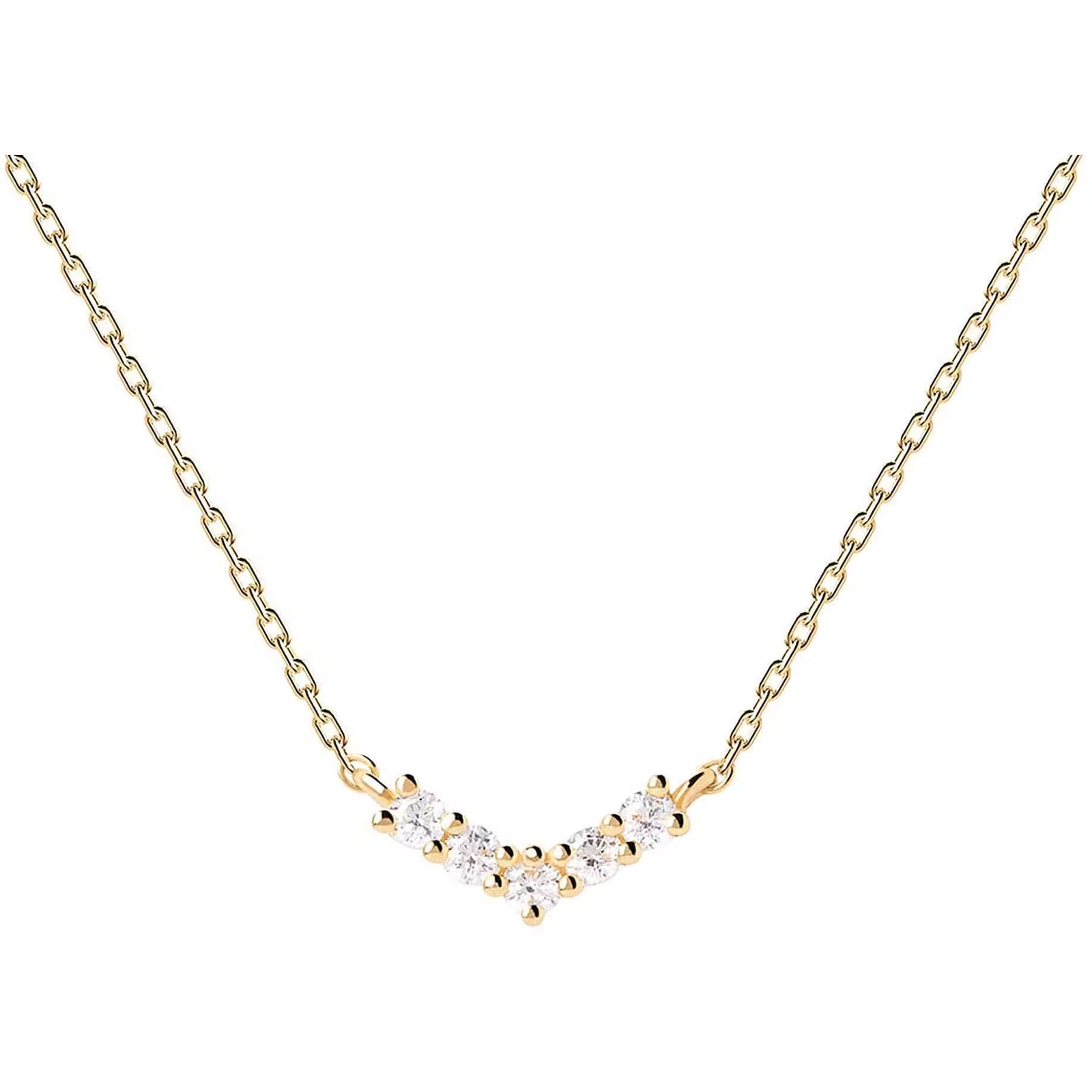 Collana PdPaola CO01-485-U Essentials Mini Crown argento donna-2b Gioielli
