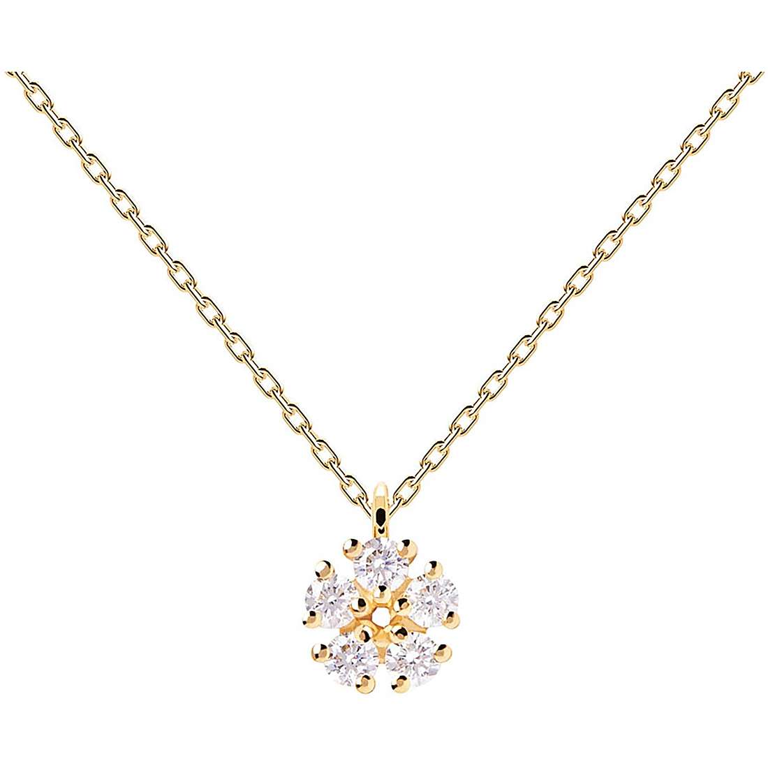 Collana PdPaola CO01-498-U Essentials Daisy argento donna-2b Gioielli