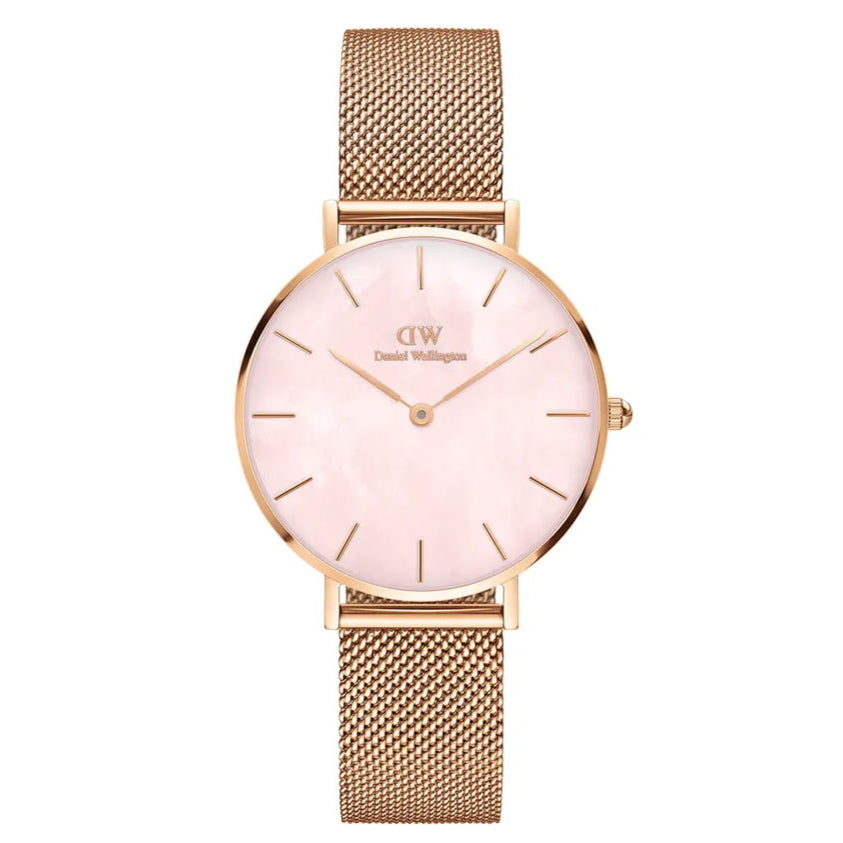 Orologio DW Petite Melrose Pearl 32 mm rosa DW00100516-2b Gioielli
