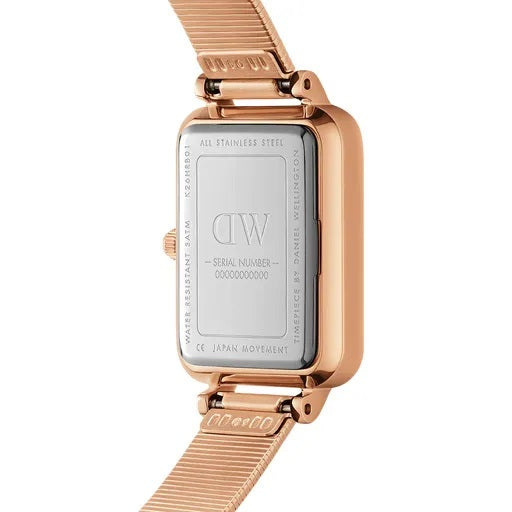 Orologio DW Quadro Lumine Pressed Piano DW00100579 donna 20x26 mm-2b Gioielli