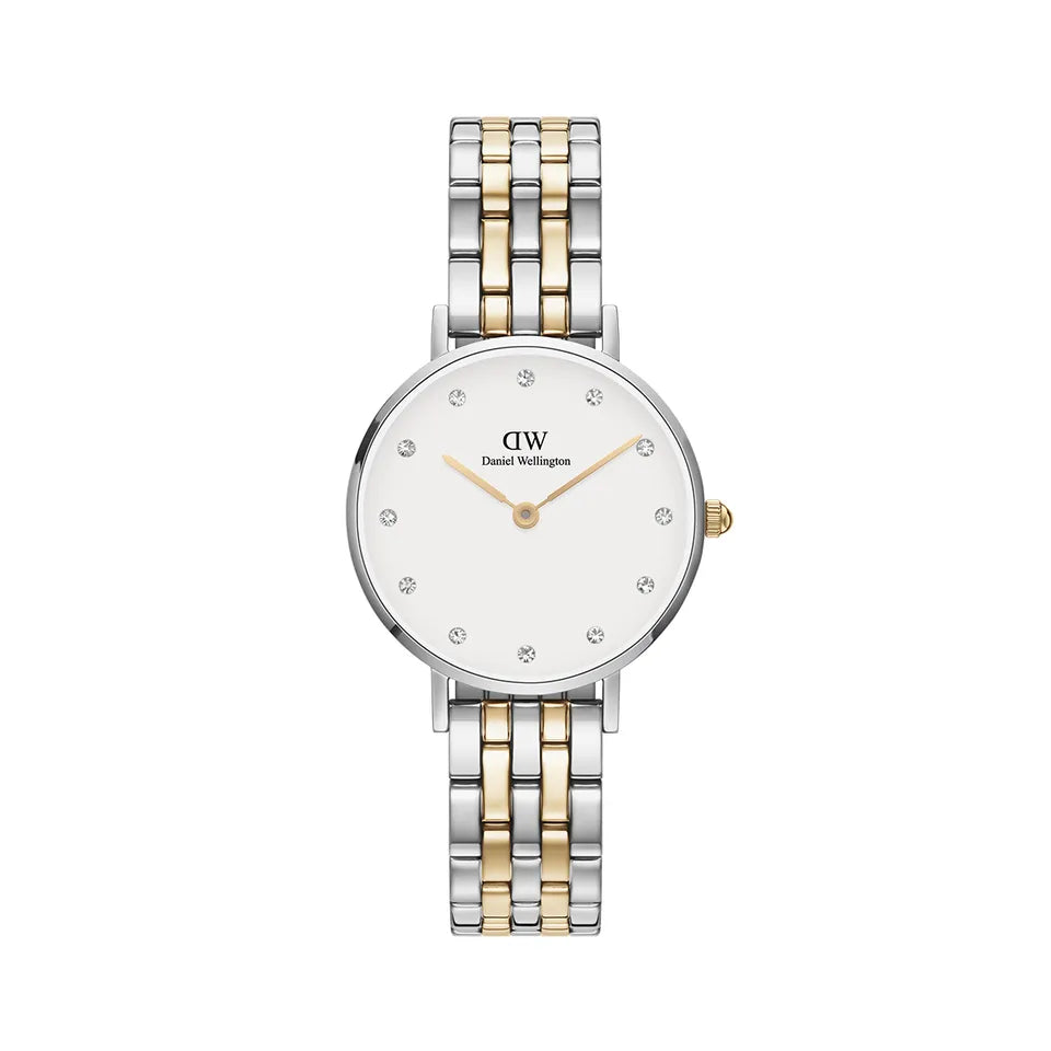 Orologio DW Petite Lumine 5-Link Two-Tone DW00100616 donna 28 mm-2b Gioielli