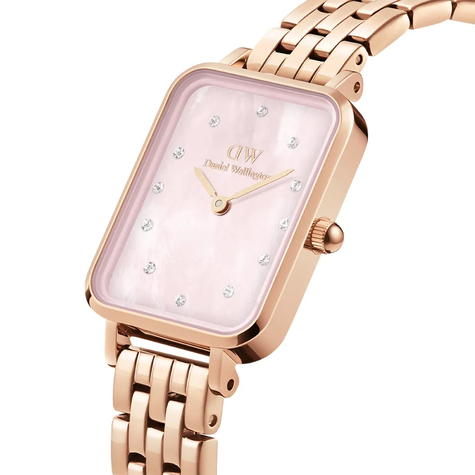 Orologio DW Quadro Lumine 5-Link Melrose DW00100621 donna 20 mm-2b Gioielli