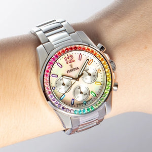 Orologio Festina Rainbow F20606/2 cronografo donna 38 mm-2b Gioielli