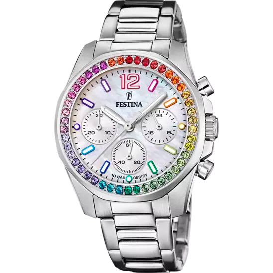 Orologio Festina Rainbow F20606/2 cronografo donna 38 mm-2b Gioielli