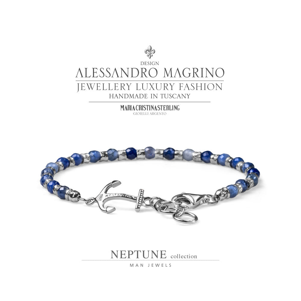 Bracciale Alessandro Magrino Neptune argento uomo G2855-2b Gioielli