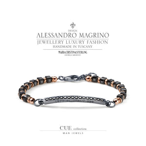 Bracciale Alessandro Magrino Cue argento uomo G3022-2b Gioielli