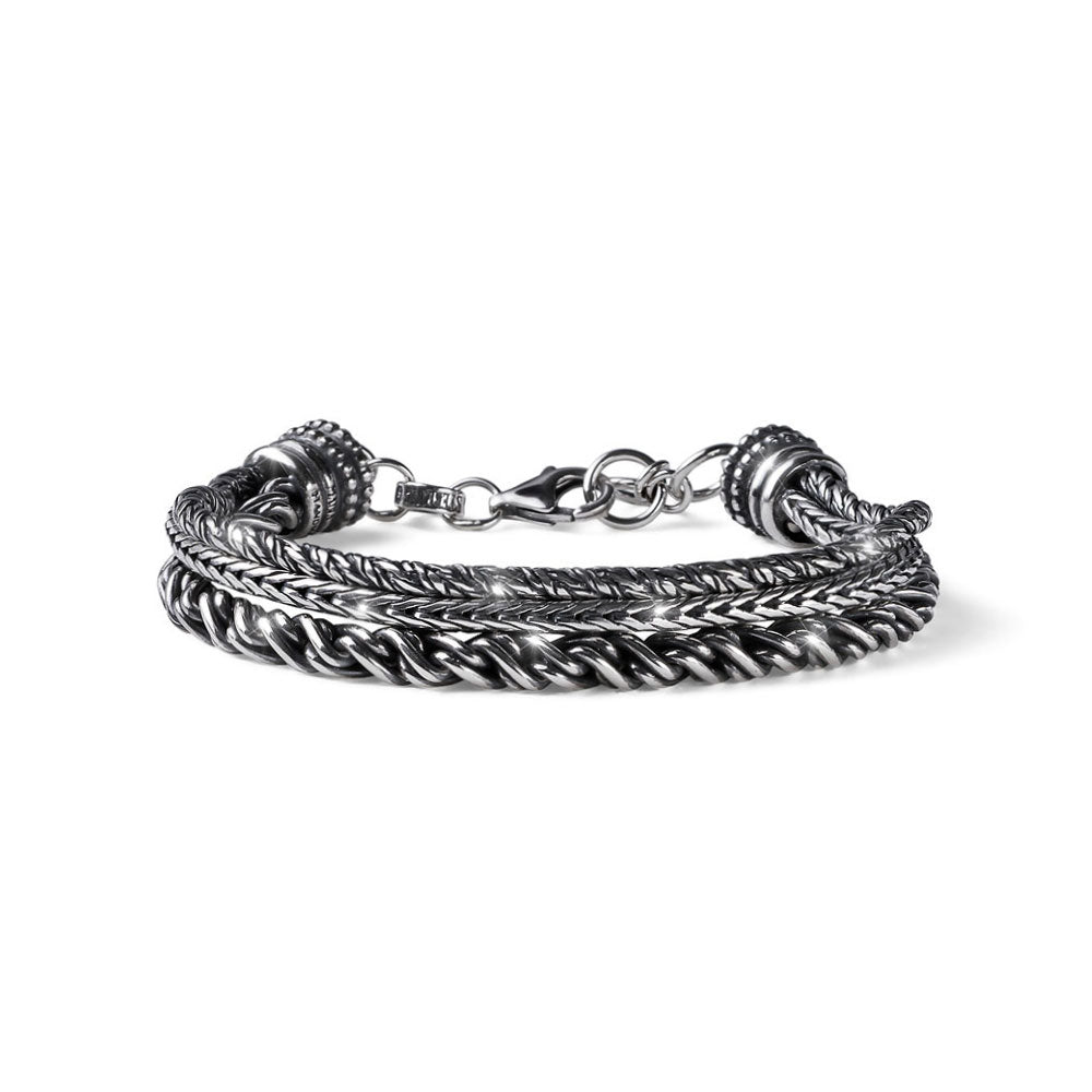 Bracciale Alessandro Magrino Iconic argento uomo G3501-2b Gioielli
