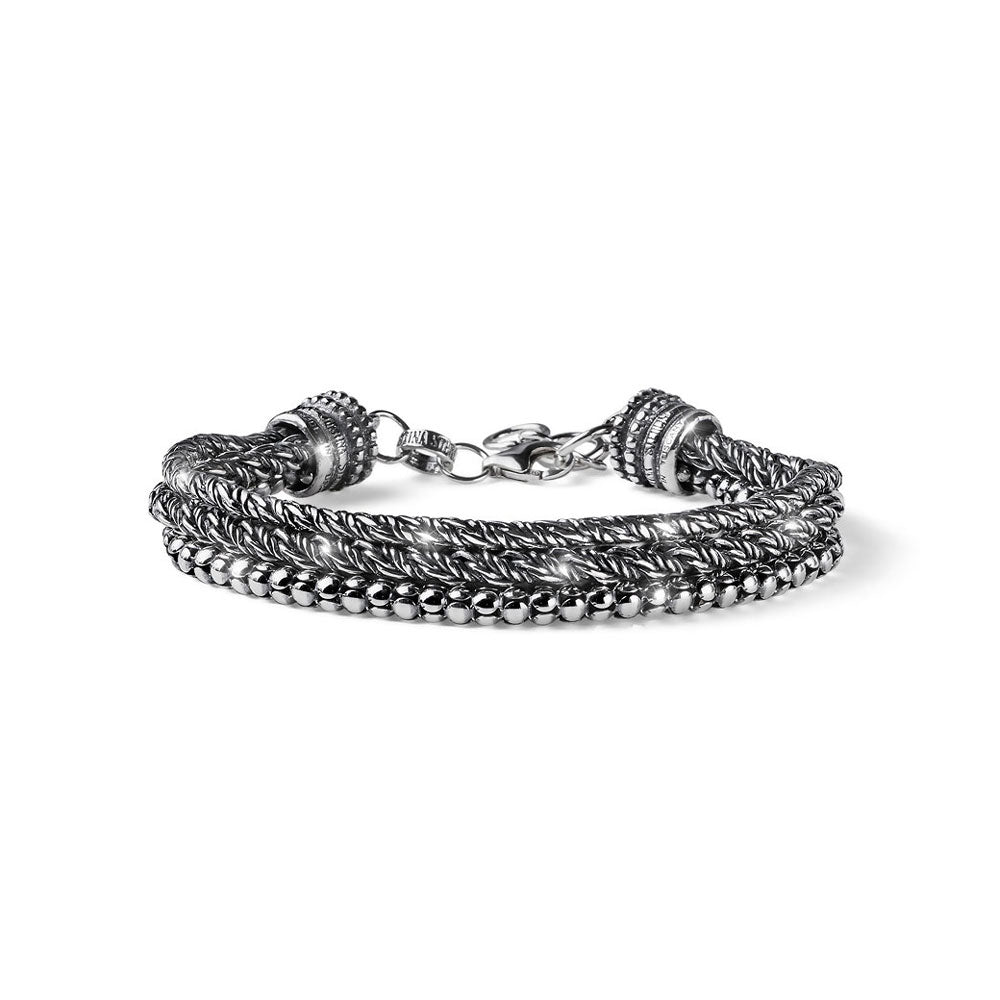 Bracciale Alessandro Magrino Iconic argento uomo G3506-2b Gioielli