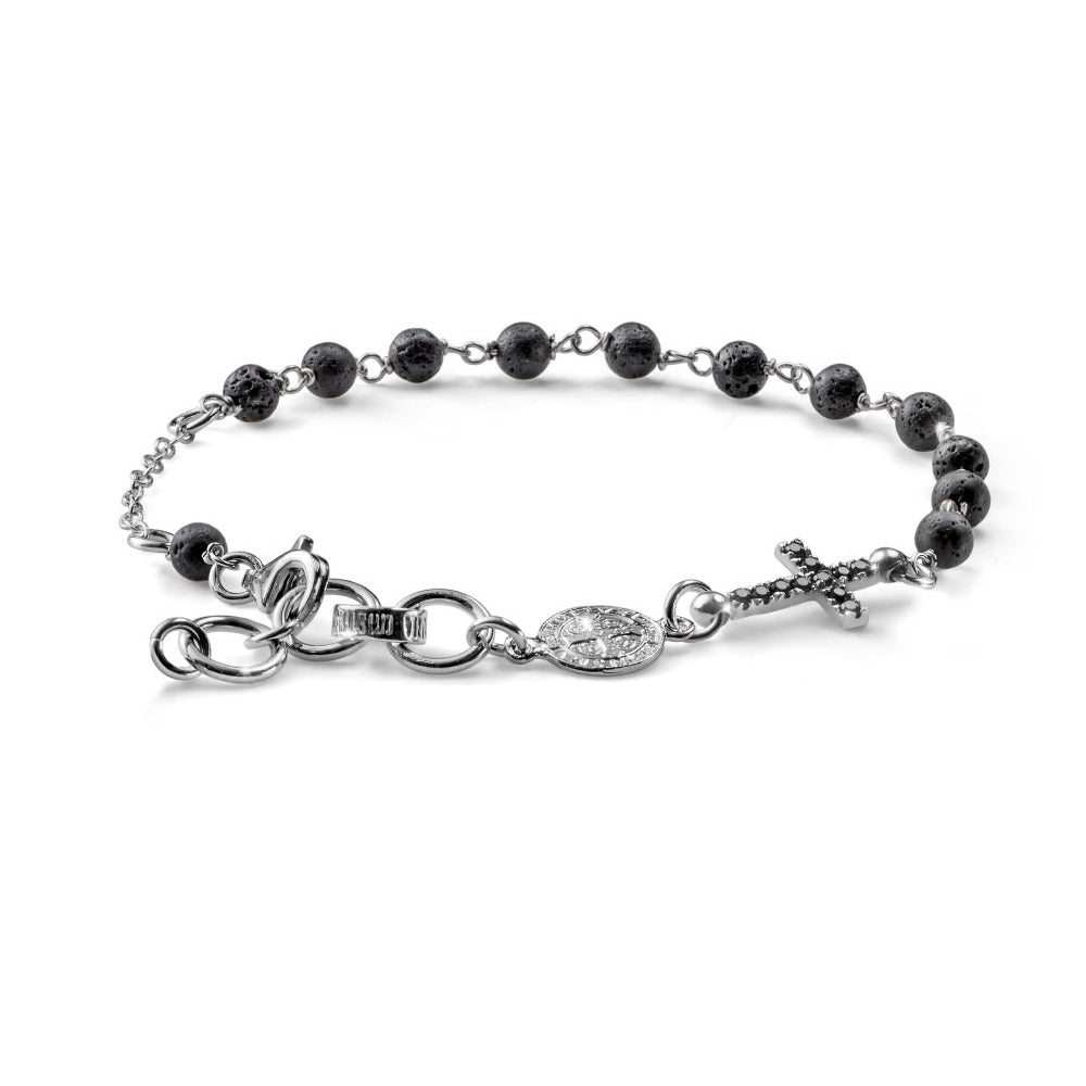Bracciale Alessandro Magrino Cross argento uomo G3801-2b Gioielli