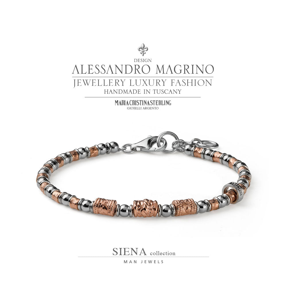 Bracciale Alessandro Magrino Siena argento uomo G4003/19-2b Gioielli