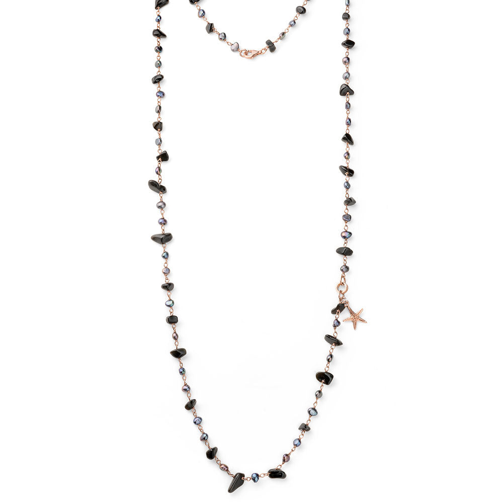 Collana Maria Cristina Sterling Elba argento donna G4244NR-2b Gioielli