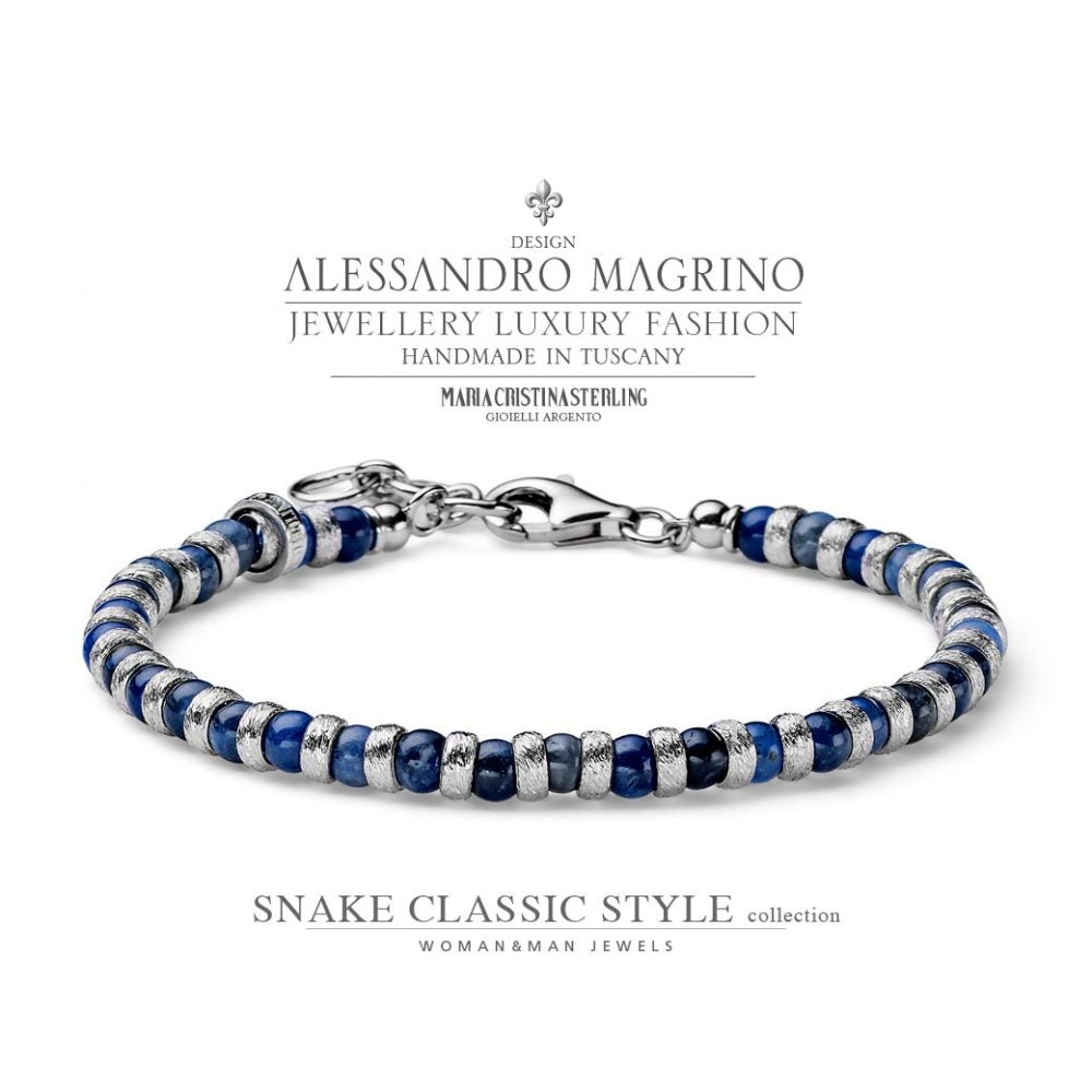 Bracciale Alessandro Magrino Snake argento uomo G4410-2b Gioielli